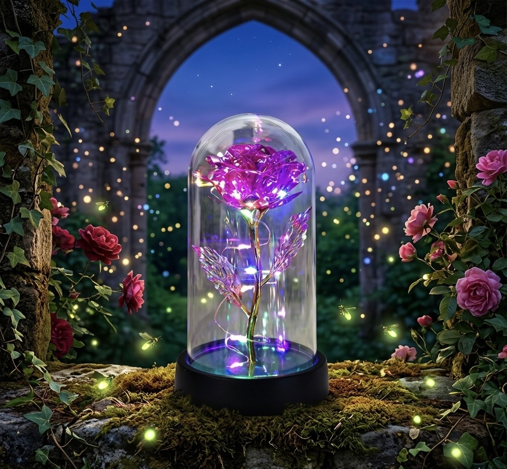 Chloe's Enchanted Rose Lamp