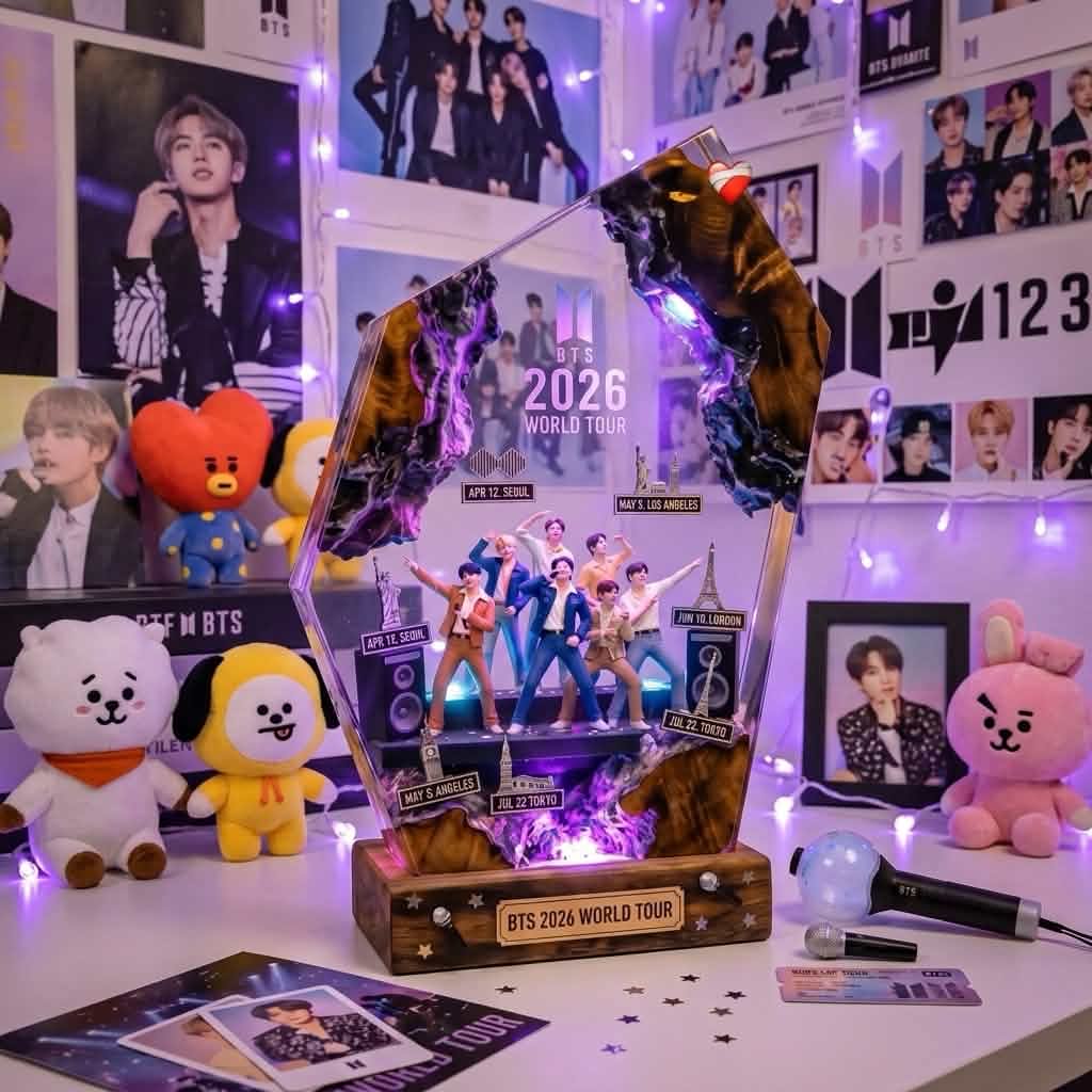 HandMade BTS Resin Lamps