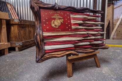 Military Wooden flags