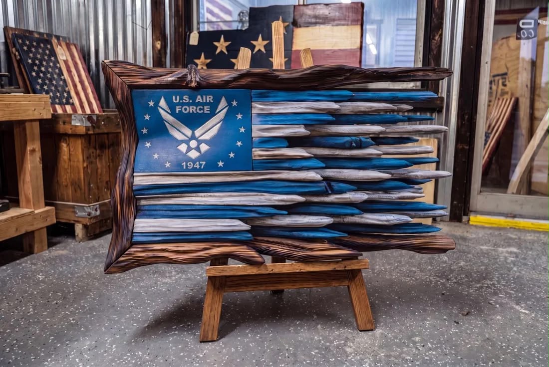 Military Wooden flags