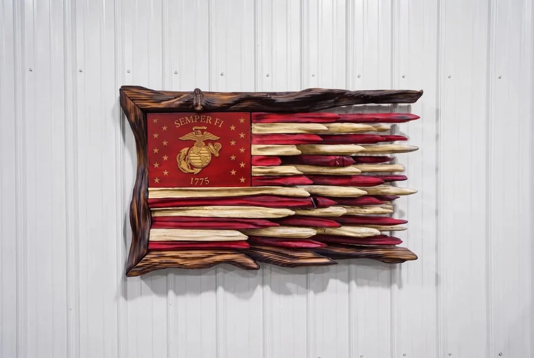 Military Wooden flags