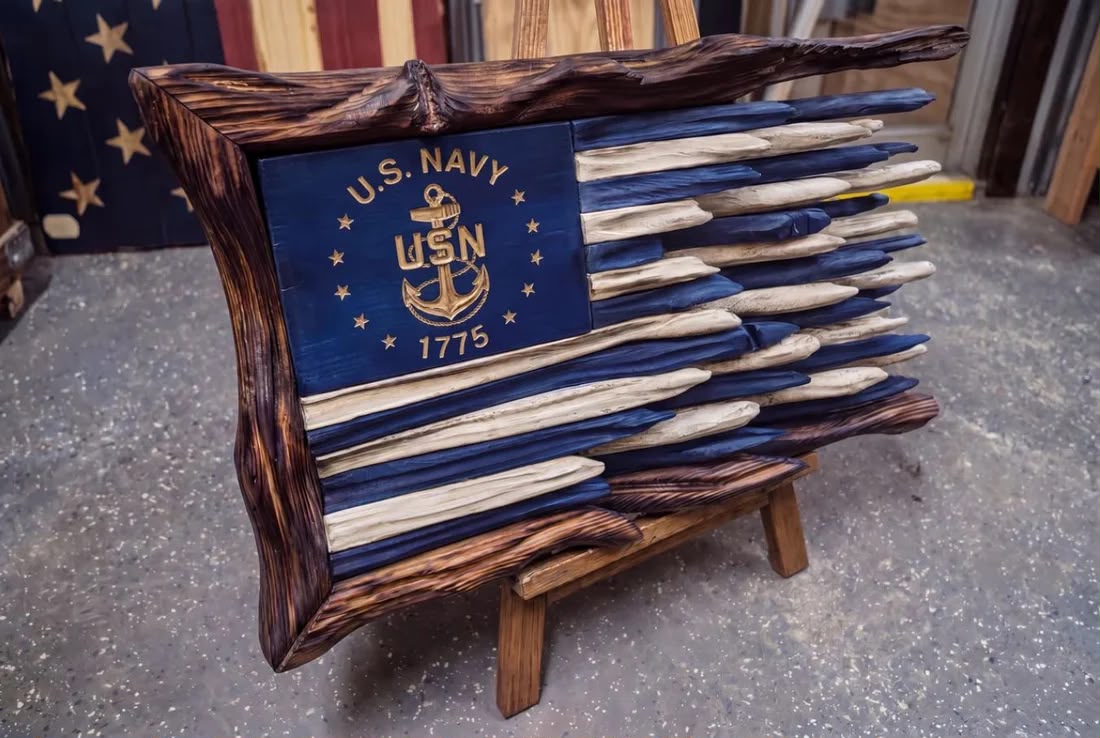 Military Wooden flags