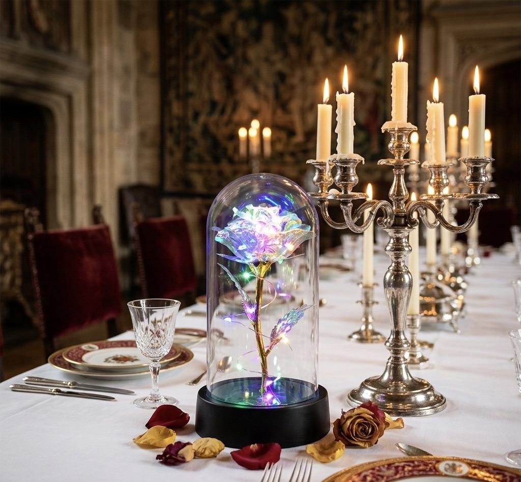 Chloe's Enchanted Rose Lamp