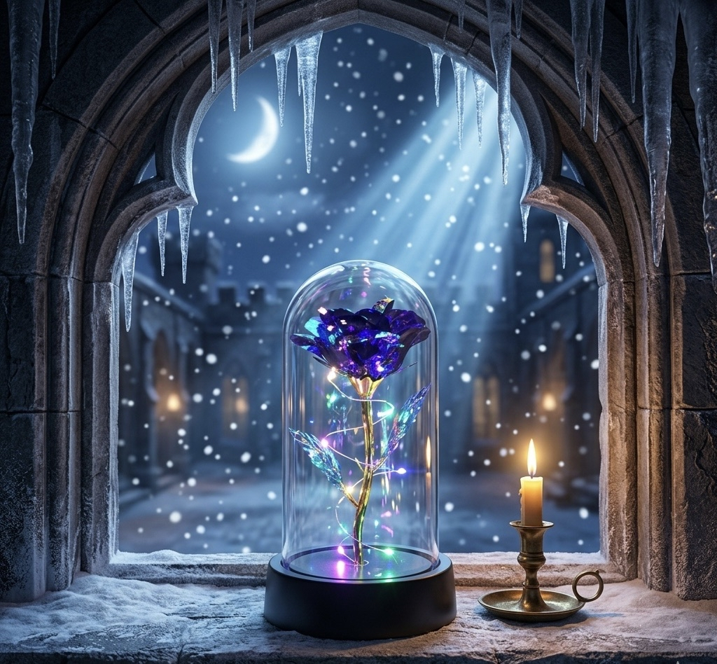Chloe's Enchanted Rose Lamp