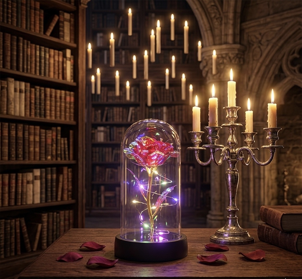 Chloe's Enchanted Rose Lamp